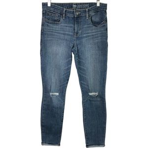 Gap Legging Skimmer Cheville Jeans Size 6R Factory Distressed